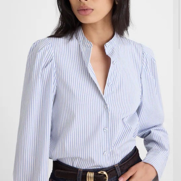 Madewell Tops - MADEWELL‎ M Puff-Sleeve Button-Up Shirt NX205